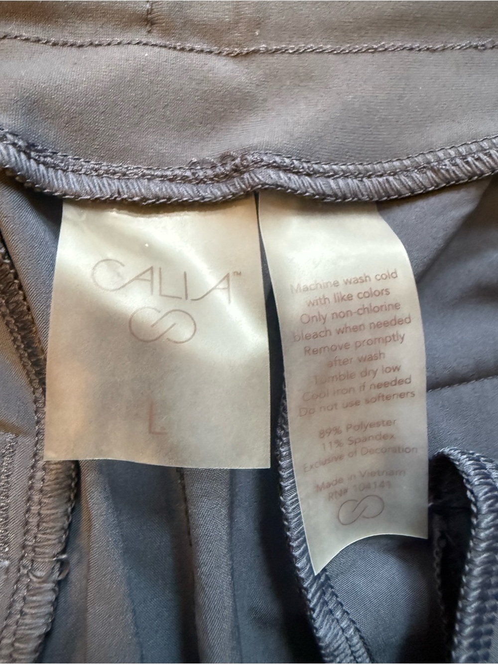 NWT Calia Ladies’ Wide-Leg Athletic Pants in Slate Blue large 31” inseam - Picture 3 of 5